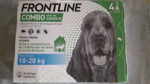 frontline combo chiens M "de 10 a 20 kg" (4 pipettes)