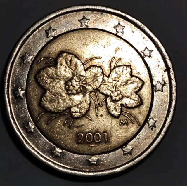 2 Euros Finland 2001 Fautee Mal Centree Bcp Defaults Exceptionnel