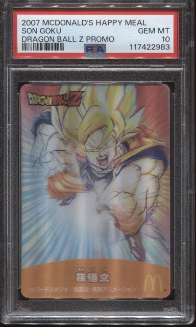 Dragonball Heroes Dragon Ball Z Mcdonalds Toys PSA 10 SON Goku