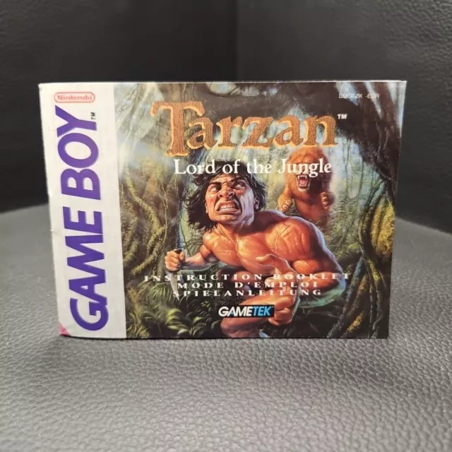 Game Boy Tarzan: Lord of the Jungle • Zustand Neuwertig • Anleitung • EUR •