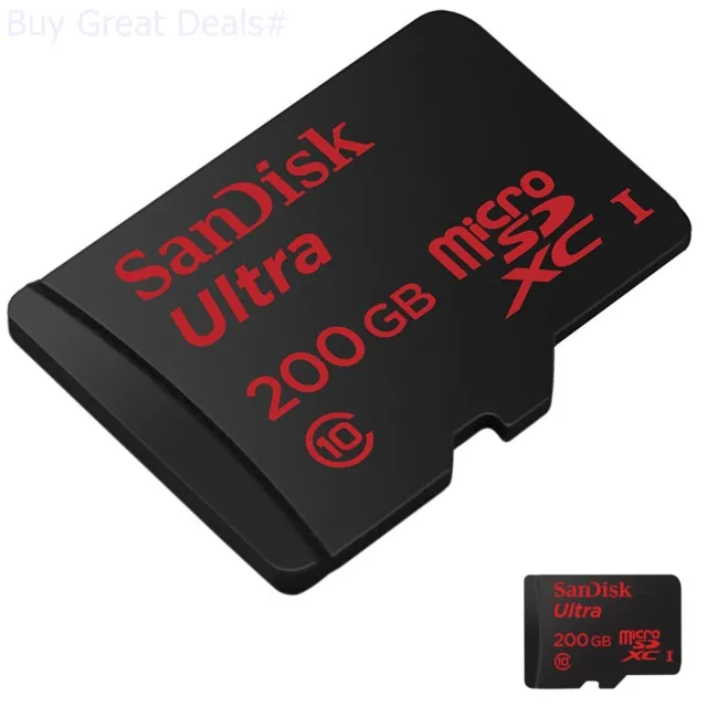 SanDisk Ultra 200GB Micro SD SDSDQUAN-200G-G4A Standard Packaging SanDisk