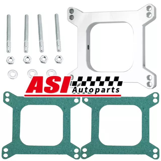 1" Aluminum Carburettor Spacer Kit FOR Open Centre 4 Barrel Holley 4150 AFB 4bbl