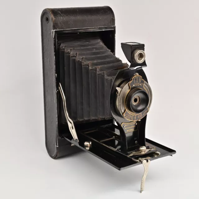 Kodak No 3a Folding Autographic Brownie Camera Achromatic Lens - Shutter Working