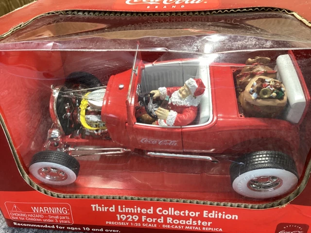 2004 Coca-Cola Coke Santa Hotrod 1929 Ford Roadster 1:25 Diecast First Gear