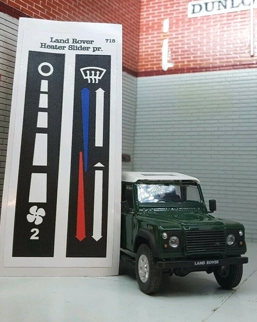 DASH BINNACLE HEATER & Fan Control Labels MTC6007 MTC6006 Land Rover ...