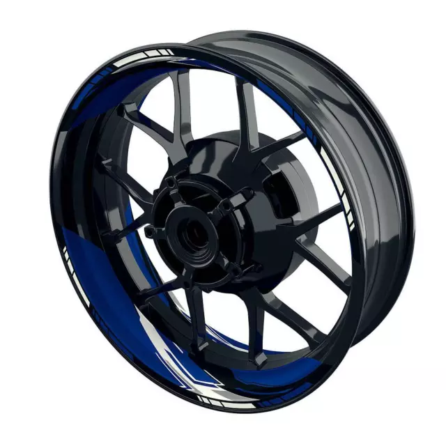 Felgenaufkleber Motorrad Wheelsticker Racing V3 -06 blau -S ZT