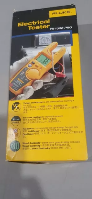 Fluke T6-1000 pro Electrical Tester Fieldsense 1000V AC/DC True RMS&Fluke case