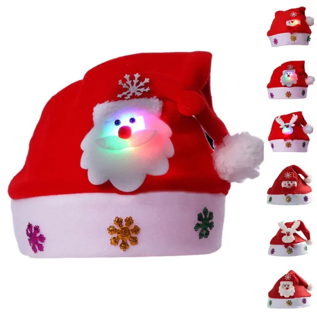 Carino Decorazione Natale Cappello Babbo Natale Pupazzo di Neve Cappello Alce In