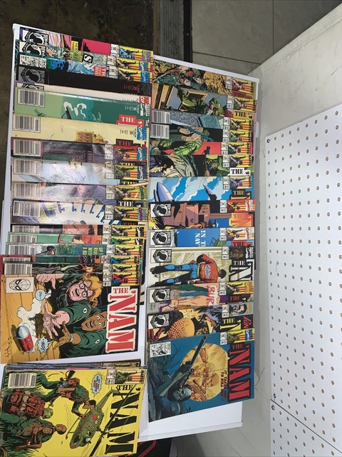 The Nam lot of 48 run Set series 1986-1992 Marvel comics Vietnam war