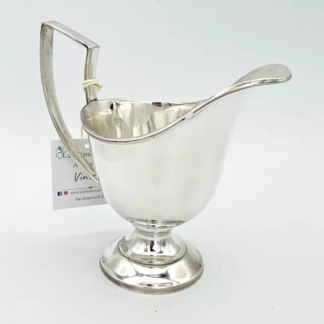 Antico Salsiera in Argento sheffield Lattiera Bricco in silver plate inglese