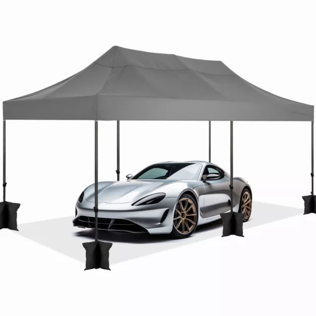 Pavillon 3x3/3x6m Wasserdicht Faltpavillon Pop Up Partyzelt Gartenzelt UV Schutz