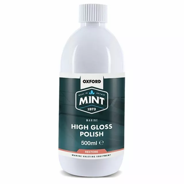 Mint High Gloss Marine Wax Polish Fibreglass Boat Carnauba 500ml Biodegradable