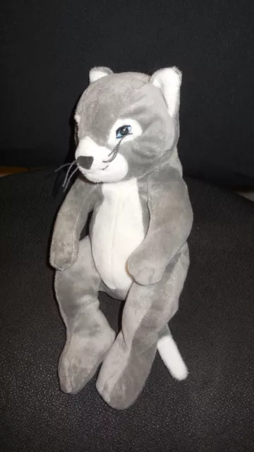 doudou peluche chat gris blanc IKEA - état NEUF -