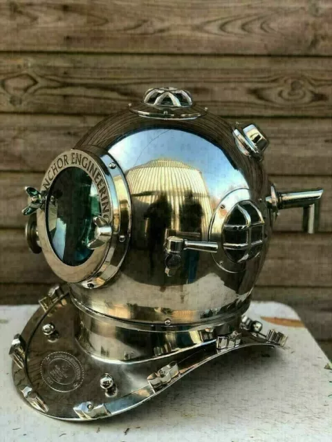 Vintage Stylish Scuba Style US Navy Mark V Antique Divers Diving Helmet