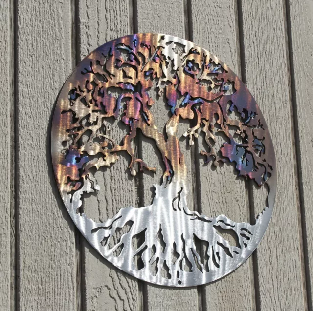 Tree of Life Metal Wall Art Home Decor Heat Treated