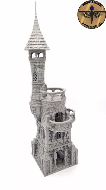 Wargaming Terrain Scenery For Warhammer Archmage Tower Lotr D&D Fantasy Battle