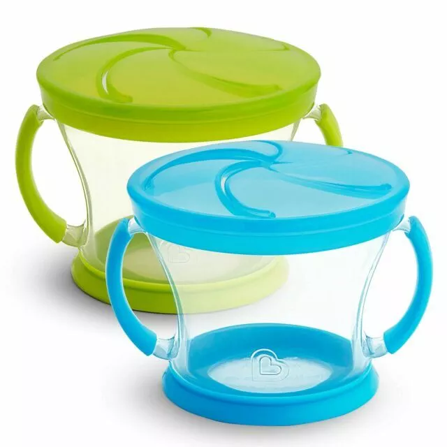 2 BABY TODDLER SNACK CONTAINERS KIDCO WITH LIDS JAKE PIRATE BOTTLE