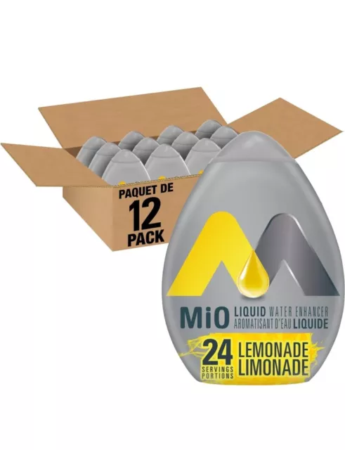 24 packs MIO LEMONADE Liquid Water Enhancer 48 ml 1.62 oz Electrolytes 2