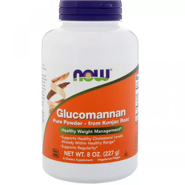 Now Foods, Glucomannan, Pure Powder, 8 Oz (227 G)