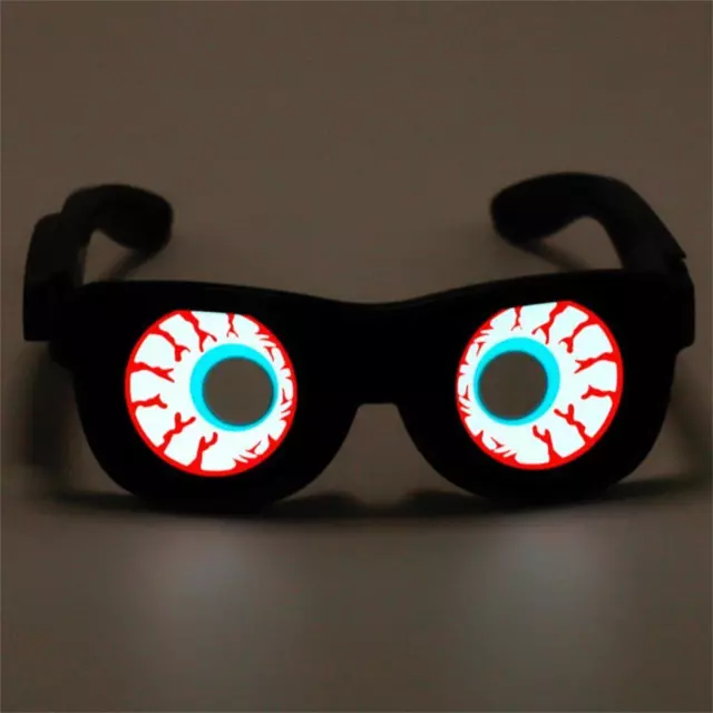 Glowing Glasses LED Light Up Flashing Glow Funny Glasses Rave Halloween Party AU