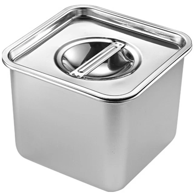Estuche de condimento frasco de sal de acero inoxidable condimento frasco de almacenamiento caja cocina