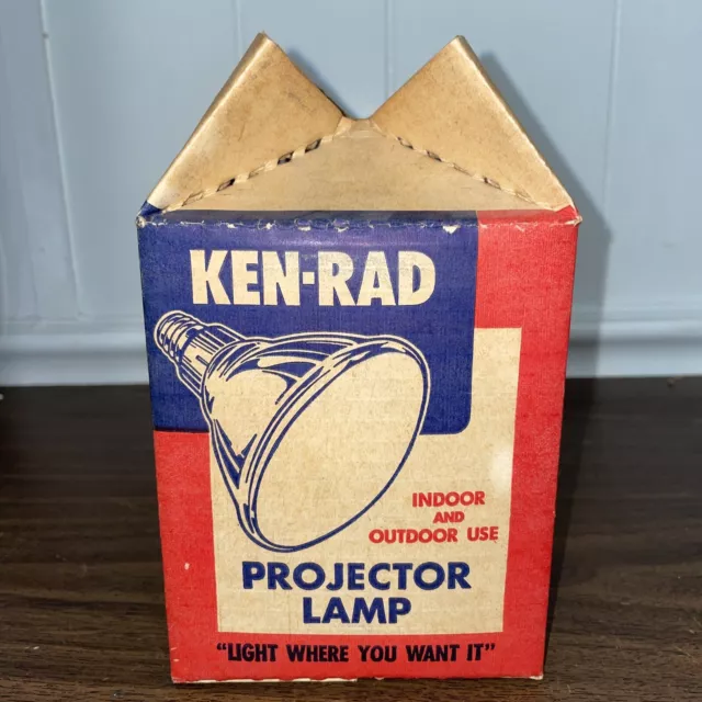 Ken Rad Projector Lamp All Purpose Indoor Or Outdoor Use Flood Lamp Factory NOS