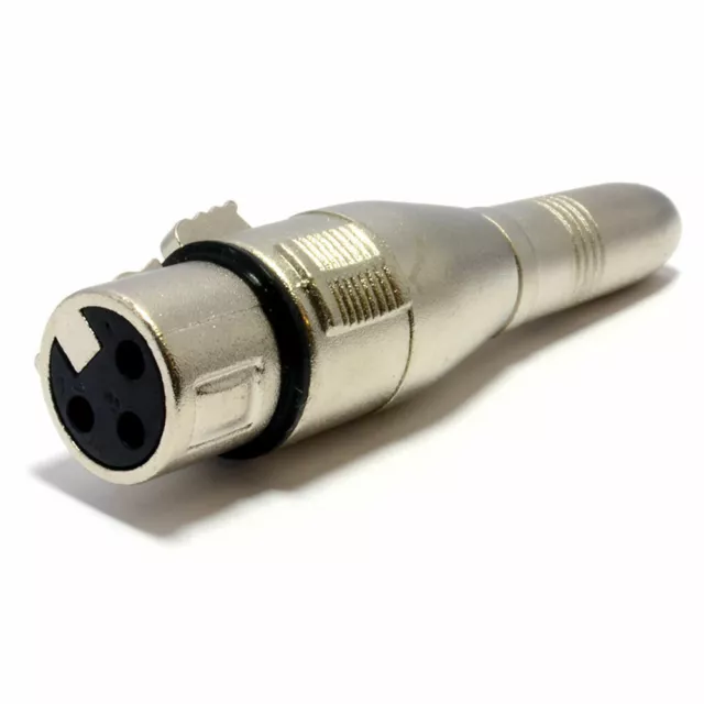 6.35mm Mono Jack Socket to Female XLR Socket Adapter