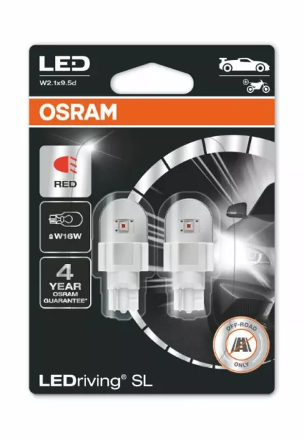 LEDriving SL 921DRP-02B Non ECE Red OSRAM W16W