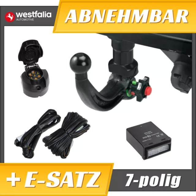 Anhängerkupplung abnehmbar +E-Satz 7p für Volvo V70 III 07-16 WESTFALIA