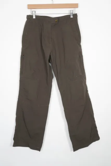 Women's Rohan Expedition Cargo Green Trousers Size Small UK 12