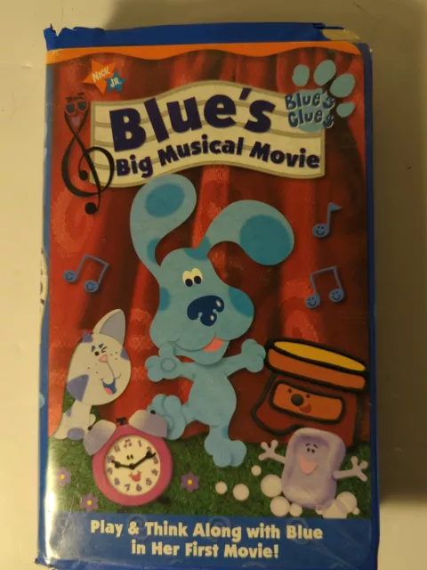 Blues Clues - Blues Big Musical Movie (VHS, 2000) Nickelodeon Steve Vintage Rare