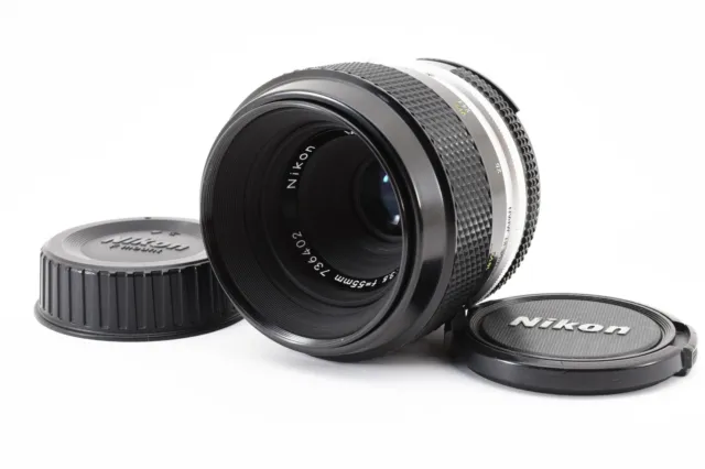 [ Near Mint ] Nikon Ai Micro Nikkor P.C Auto 55mm f/3.5 MF Macro Lens From JAPAN