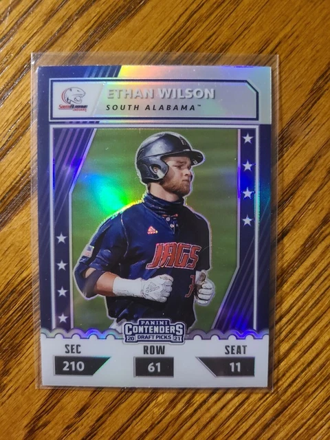 Ethan Wilson - 2021 Elite Extra Edition College Tickets Silver Prizm CTO-EW