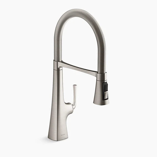 KOHLER 22061-VS K-22061-VS Graze Kitchen Sink Faucet, Vibrant Stainless KOHLER 22061-VS K-22061-VS Graze Kitchen Sink Faucet, Vibrant Stainless