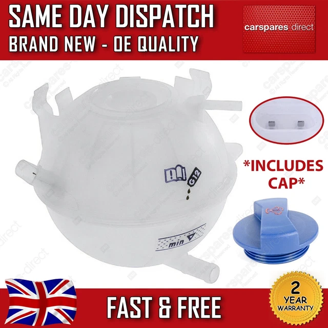 VW CADDY MK3 Mk4, Jetta Mk3 Mk4, Eos, Cc Coolant Expansion Header Tank