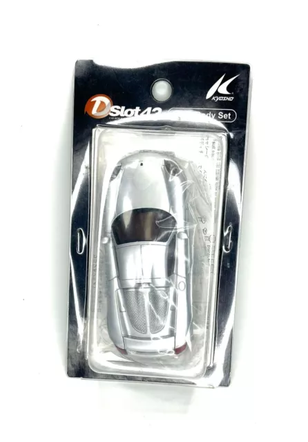 Carcasa de carrocería plateada Kyosho Dslot43 Porsche Carrera GT 1/43 1:43 rara