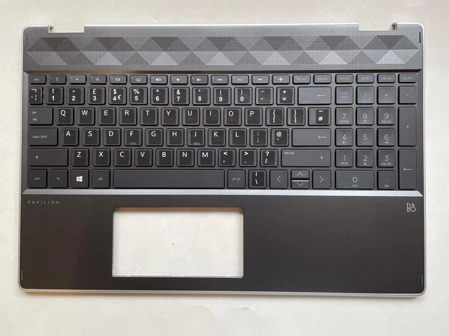 Repose-poignée Avec Clavier HP Omen 15-EN - Français AZERTY Rétro-éclairé - Noir
