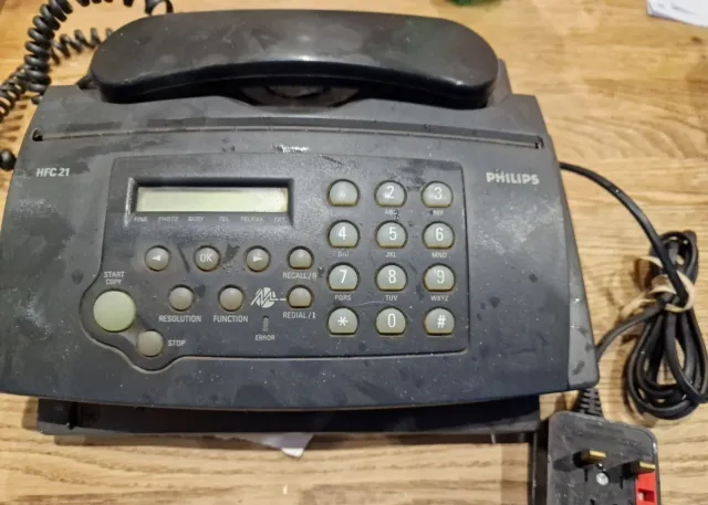 Philips Easy HFC 21 Telephone/Fax/Copier Machine - Working