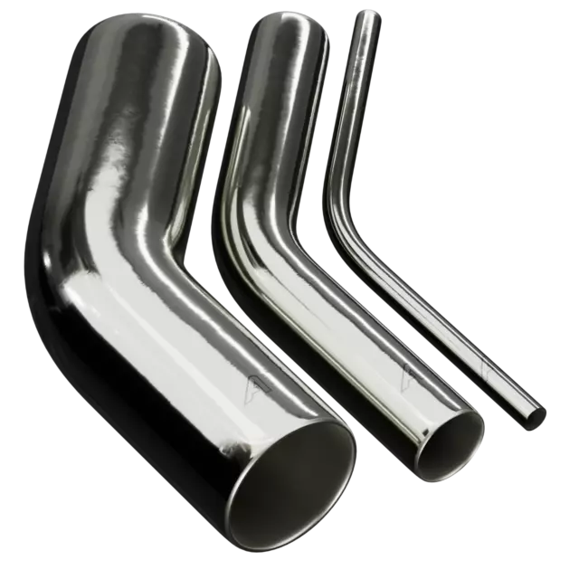 STAINLESS STEEL MANDREL EXHAUST BENDS TUBE ELBOWS 45 90 DEGREE 13mm OD -102mm OD