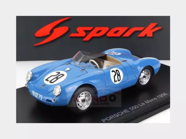 1:43 SPARK Porsche 550 Rs Spider #28 24H Le Mans 1956 Storez Polenscki S9718