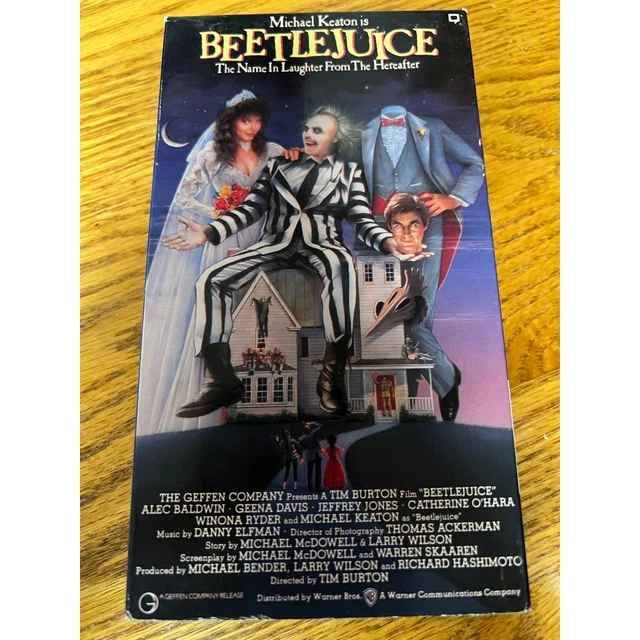 BEETLEJUICE VHS 1988 Tim Burton Michael Keaton Warner Home Video Hi-Fi ...