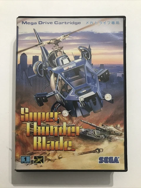 Jeu Vidéo Super Thunder Blade - Sega Mega Drive - Version PAL FR Complète En Boîte (CIB) - État Correct