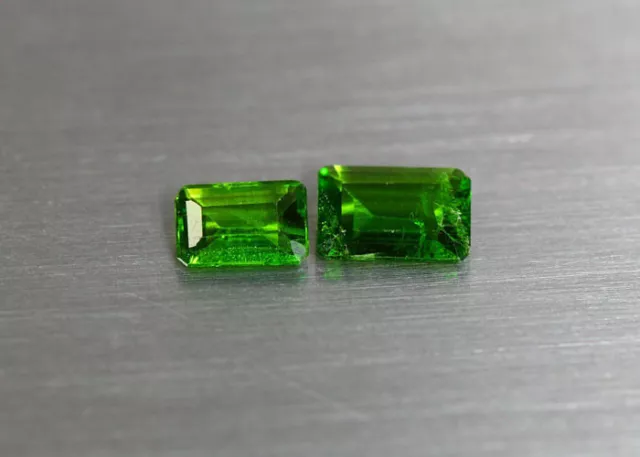 1.13"ct_"Unheated"_"Octagon"_"Green"_"100 % Natural Chrome Diopside"_"Pakistan