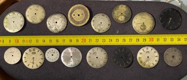 LOTTO QUADRANTI OROLOGI Da Polso Anni 40 50 60 Lotto Da 16