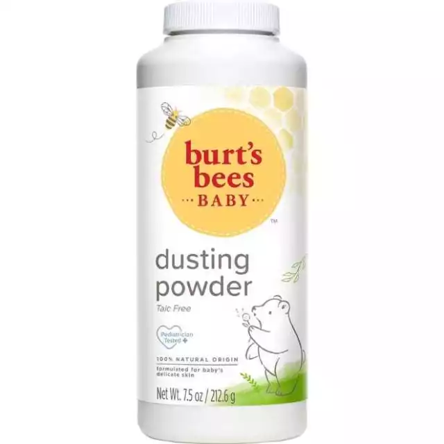 Burts Bees Baby Dusting Powder Original 100% Natural Talc Free 7.5 oz Pack of 2