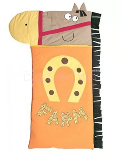 Cartoon Baby Kids Boys Girls Cotton Animal Sleeping Bag with Horse Shape