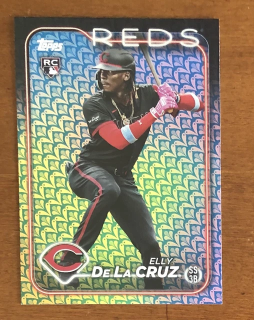 ELLY DE LA Cruz 2024 Topps Series 1 Easter Holiday Foil SP RC 141 Reds