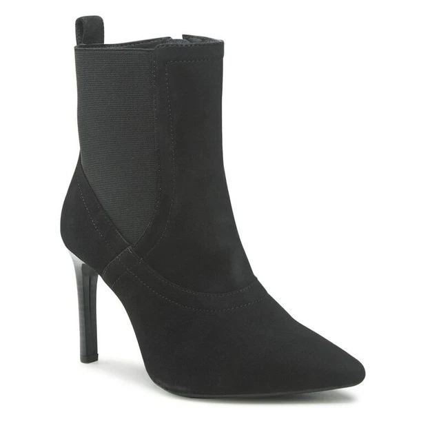 Bottines Geox Vilde Femme - Cuir Velours - Semelle Respirante - Talon 4.5cm - Confort Ville