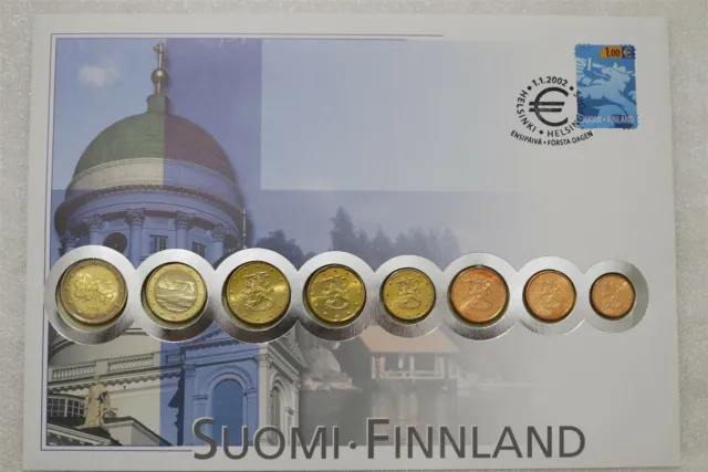 Finland Large Coin Cover Euro Mint Set B46 #49