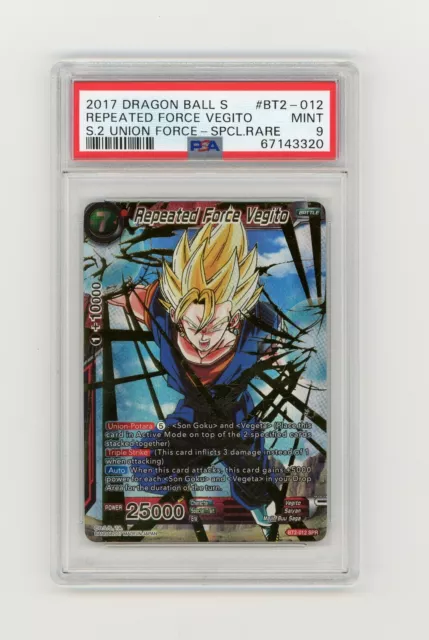 Repeated Force Vegito BT2-012 SR Dragon Ball Super Card Game TCG